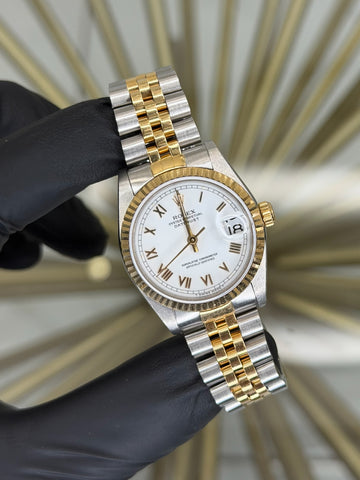 Rolex Datejust 31 White Roman Dial on Jubilee 68273