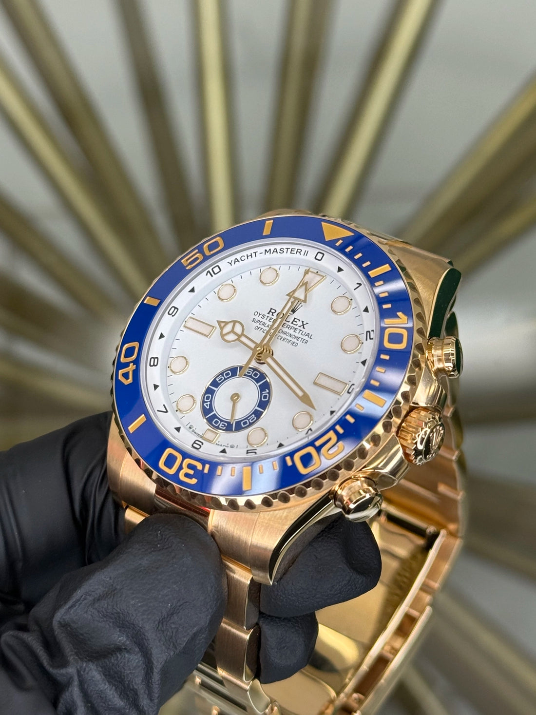 Rolex Yachtmaster II White Dial on Yellow Gold 126688 2026 Complete