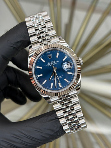 Rolex Datejust 41 Blue Dial on Jubilee 126334 2026 Complete