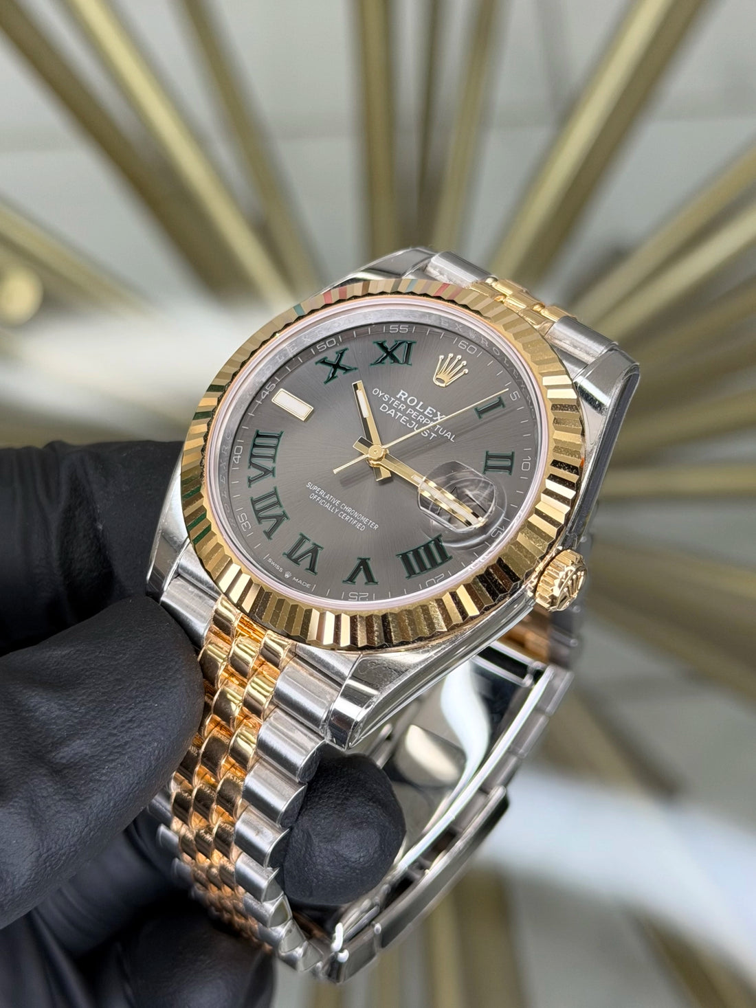 Rolex Datejust 41 Wimbledon Dial on Jubilee 126333 2025 Complete