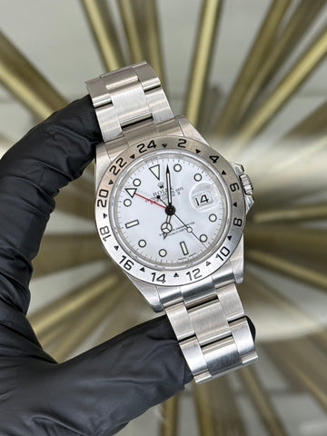 Rolex Explorer II White Dial on Oyster 16570