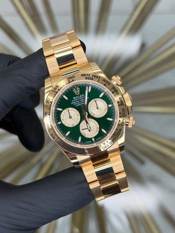 Rolex John Mayer Daytona John Mayer 2.0 Green Dial on Yellow Gold 126508 2026 Complete