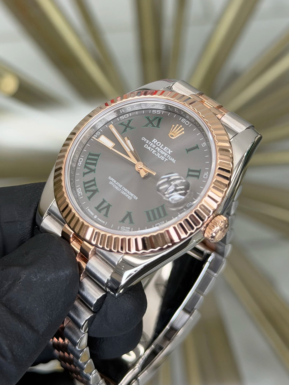 Rolex Datejust 41 Wimbledon Dial on Jubilee 126331 2022 Complete