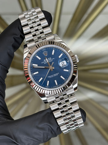 Rolex Datejust 41 Blue Index Dial on Jubilee 126334 2025
