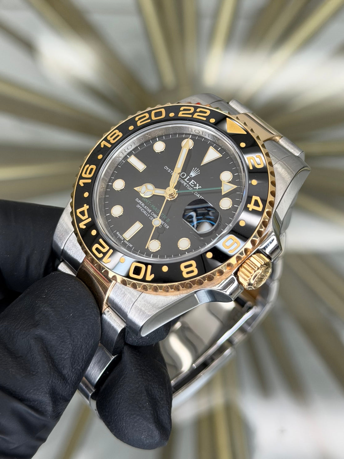 Rolex GMT-Master II OG Bumblebee Dial on Oyster 116713LN 2017 Card
