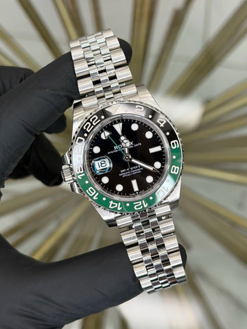 Rolex GMT-Master II "Sprite" Black Dial on Jubilee 126720VTNR 2024 Complete