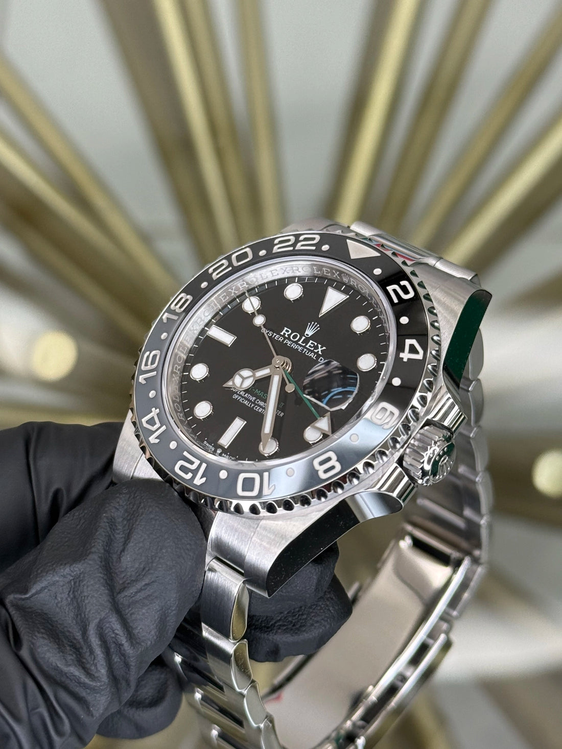 Rolex GMT-Master II Bruce Wayne Black Dial on Oyster 126710GRNR 2026 Complete