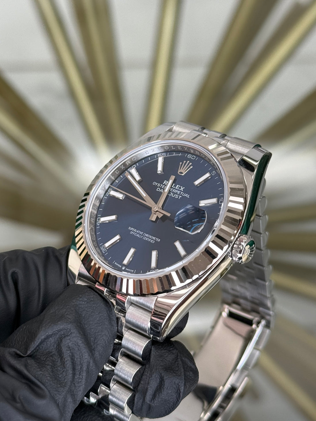 Rolex Datejust 41 Blue Index Dial on Jubilee 126334 2025